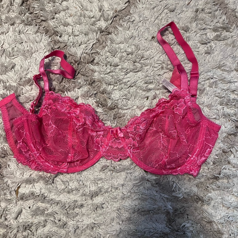 Apt. 9 Vibrant Pink Lace Bra